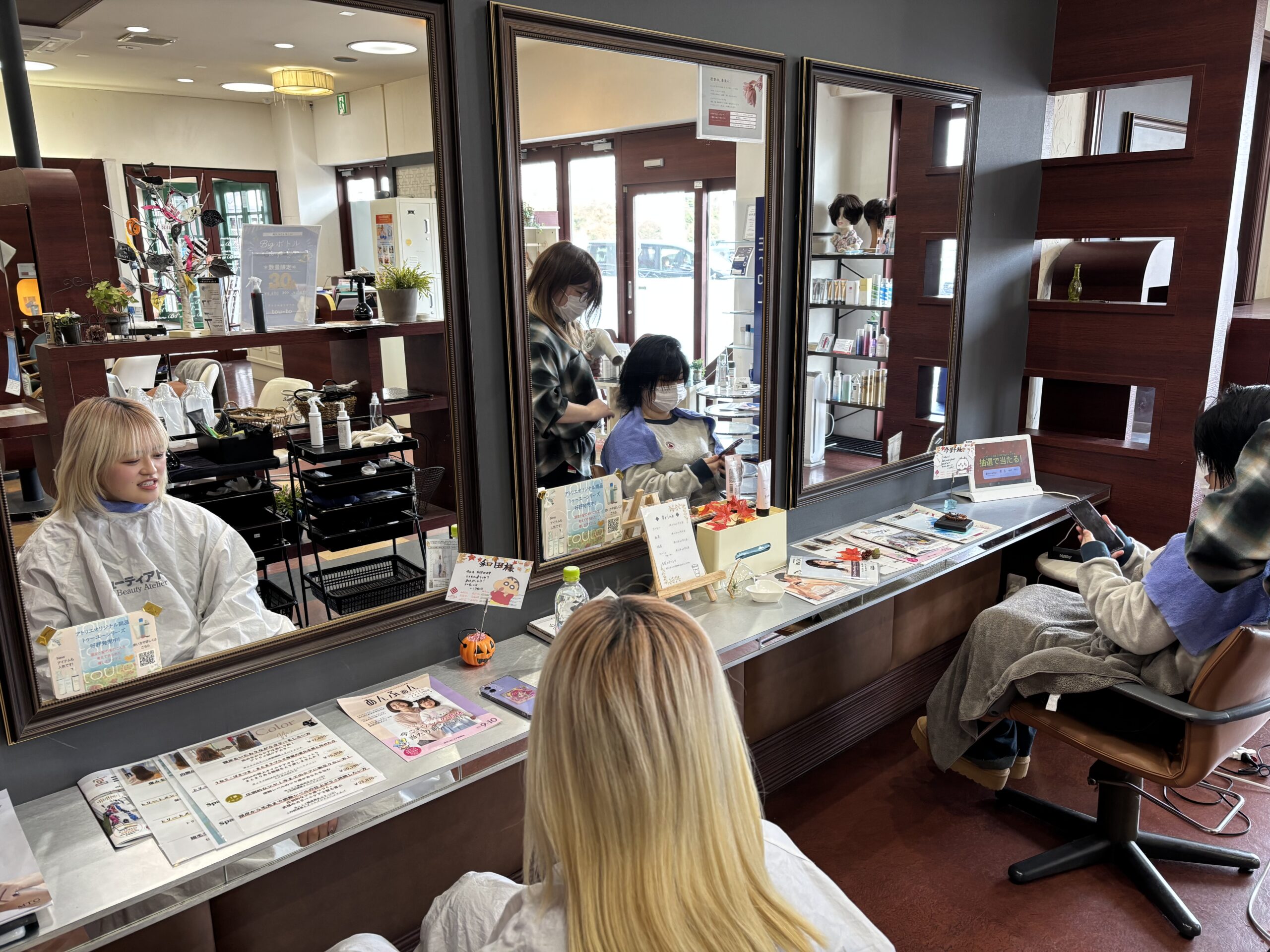 今日はスタッフがお客様として来てくれてます🙂